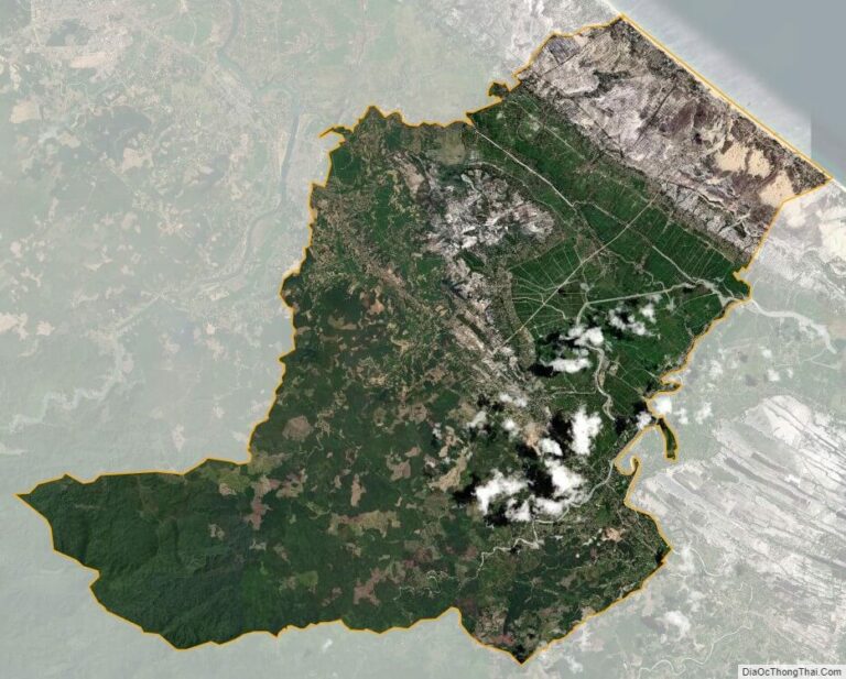 Bản đồ vệ tinh huyện Hải Lăng