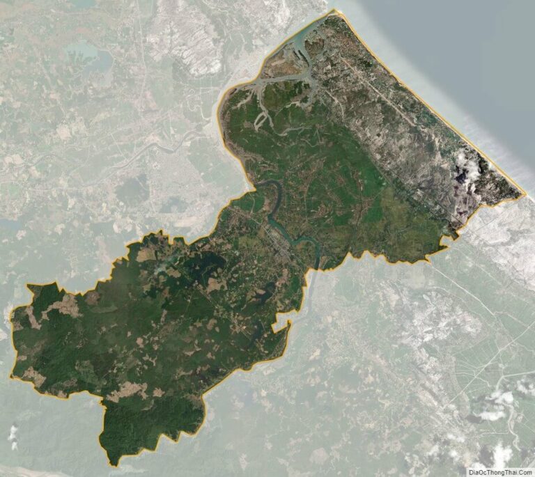 Bản đồ vệ tinh huyện Triệu Phong