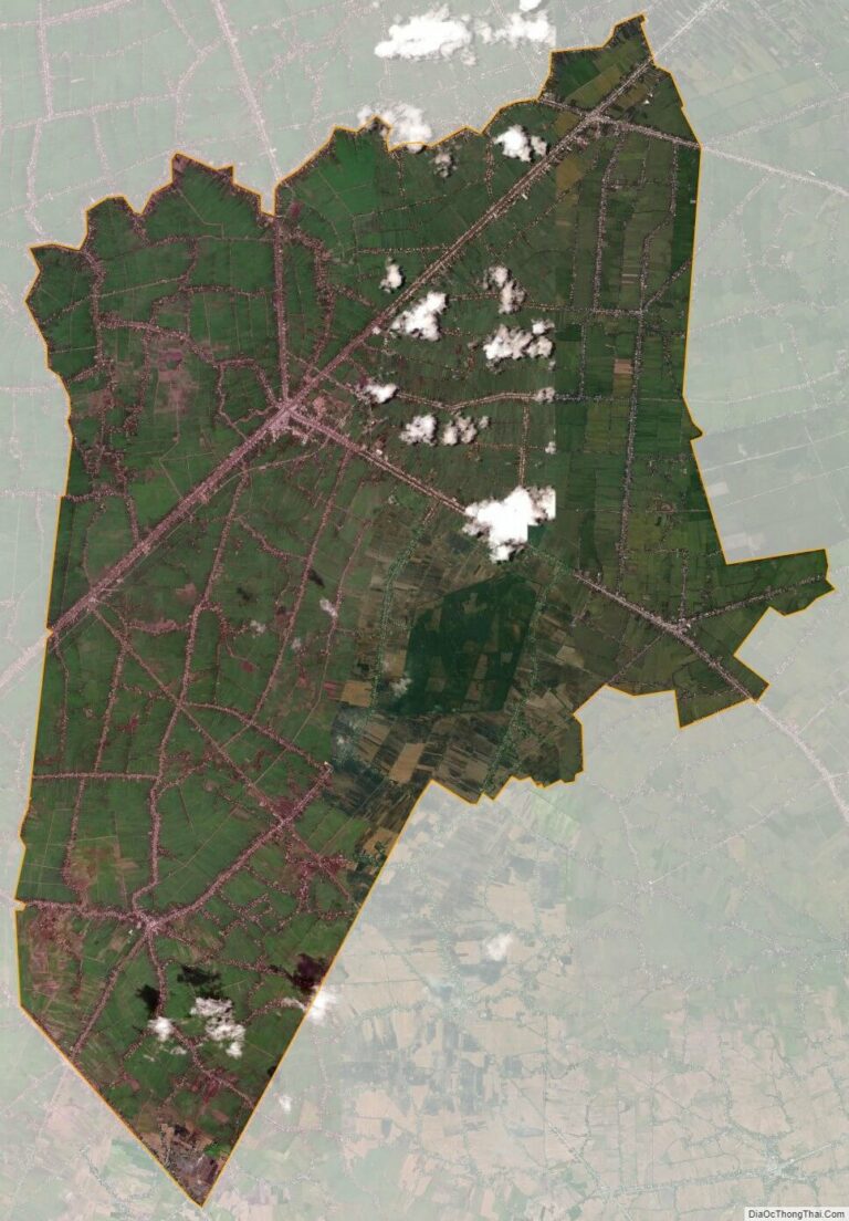 Bản đồ vệ tinh thị xã Ngã Năm
