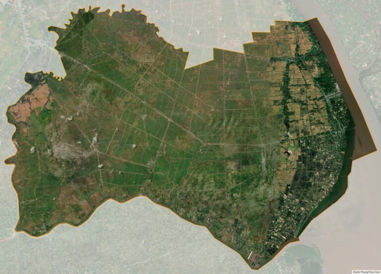 Bản đồ vệ tinh huyện Trần Đề