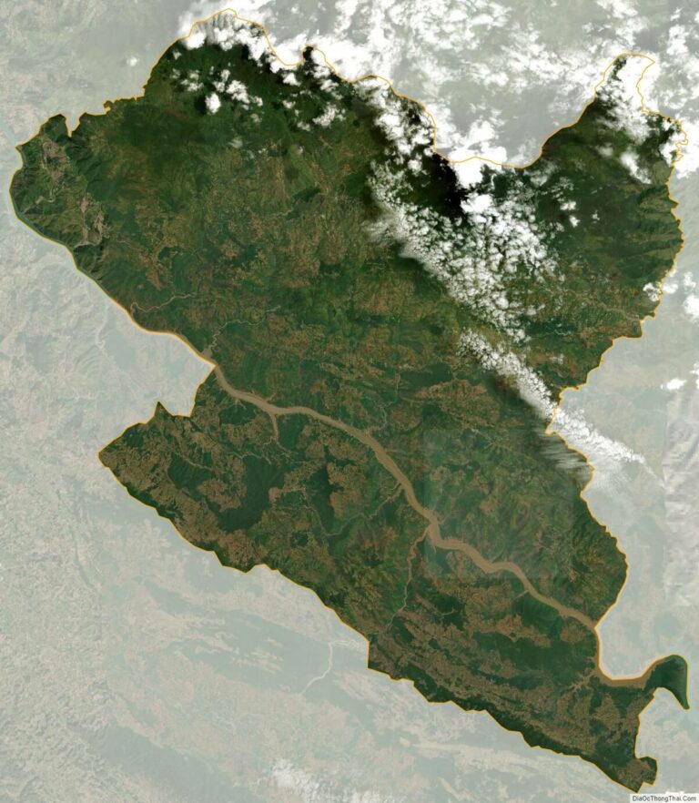 Bản đồ vệ tinh huyện Bắc Yên