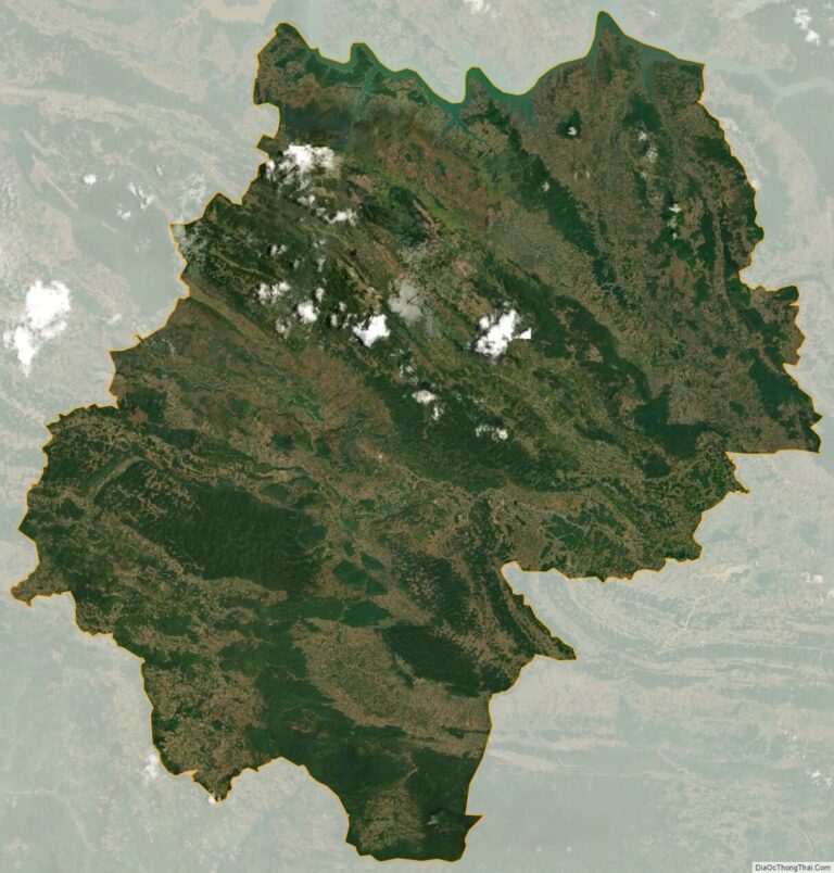 Moc Chau satellite map