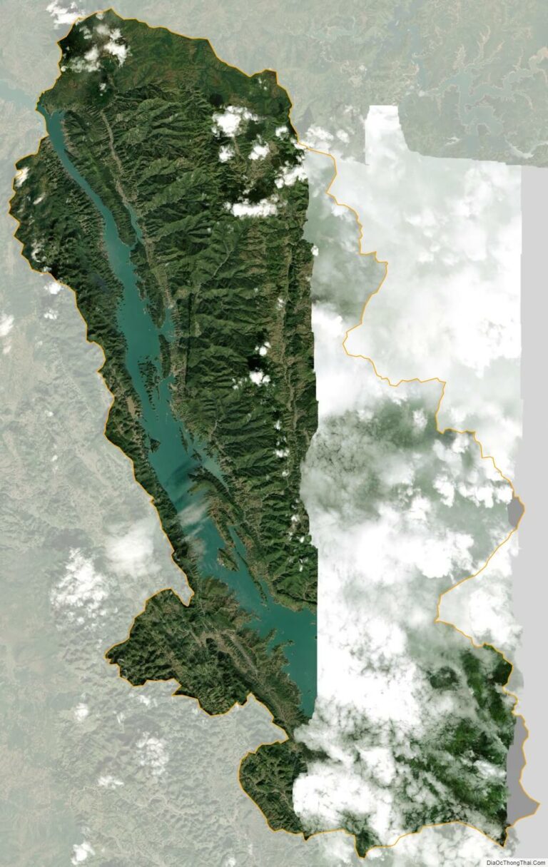 Quynh Nhai satellite map