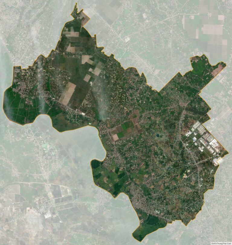 Bản đồ vệ tinh huyện Gò Dầu