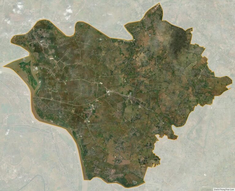 Bản đồ vệ tinh huyện Hưng Hà