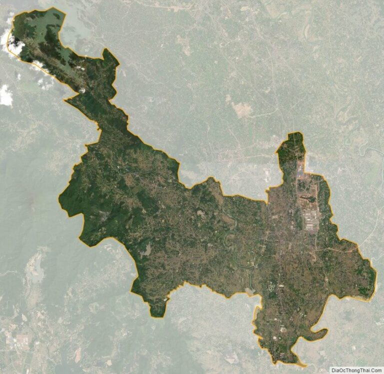 Bản đồ vệ tinh thị xã Phổ Yên