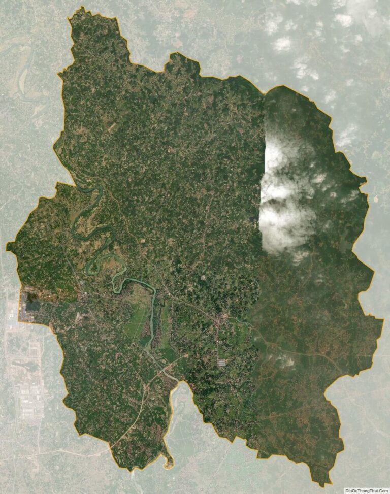 Bản đồ vệ tinh huyện Phú Bình