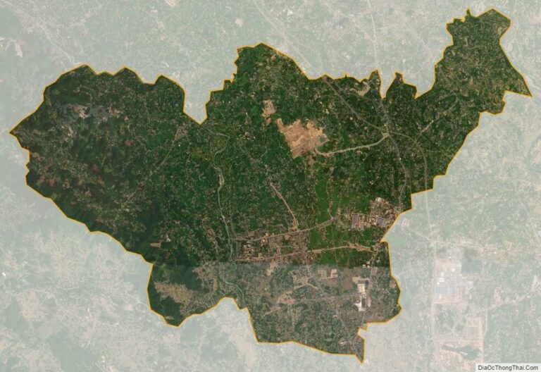 Bản đồ vệ tinh thành phố Sông Công