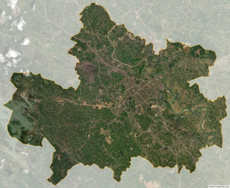 Bản đồ vệ tinh thành phố Thái Nguyên