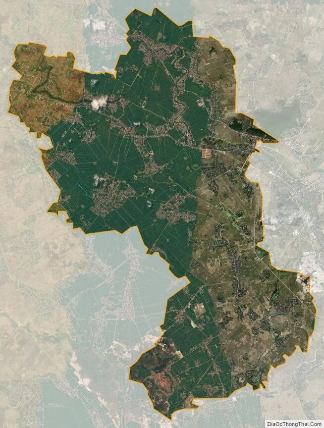 Bản đồ vệ tinh huyện Đông Sơn
