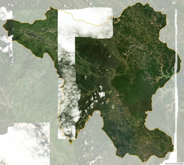 Bản đồ vệ tinh huyện Như Xuân