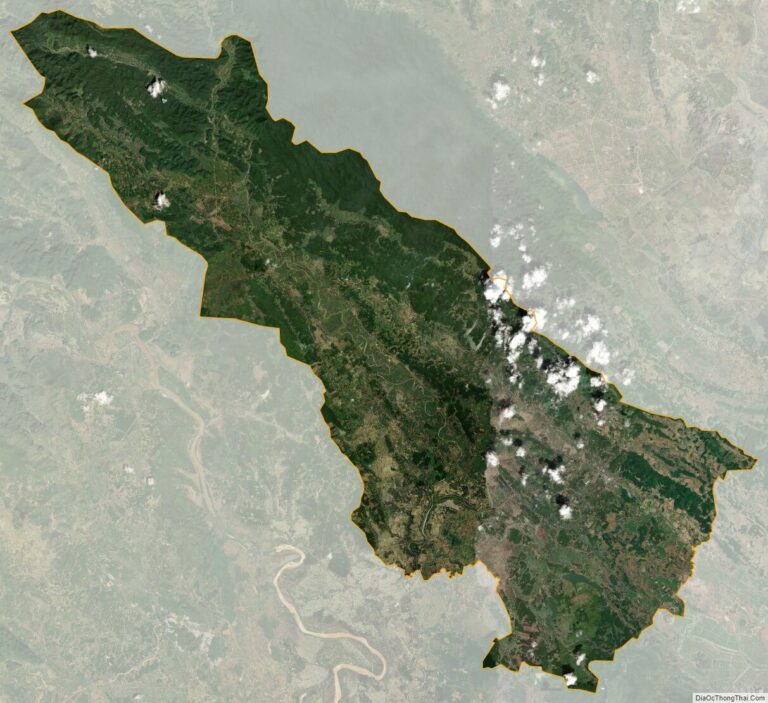Bản đồ vệ tinh huyện Thạch Thành