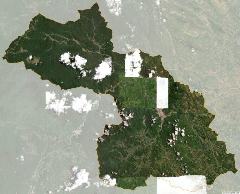 Bản đồ vệ tinh huyện Thường Xuân