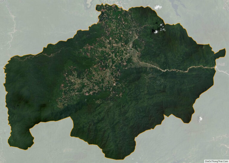Bản đồ vệ tinh huyện Nam Đông