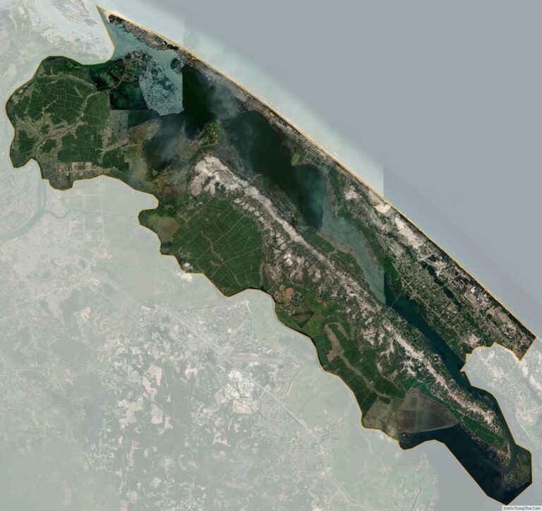 Bản đồ vệ tinh huyện Phú Vang