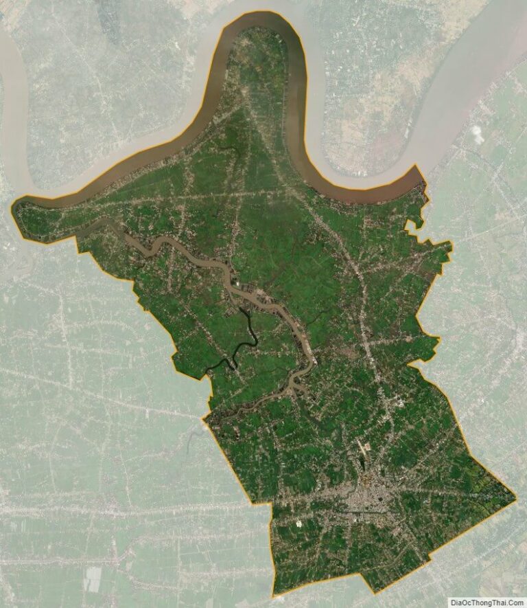 Bản đồ vệ tinh thị xã Gò Công