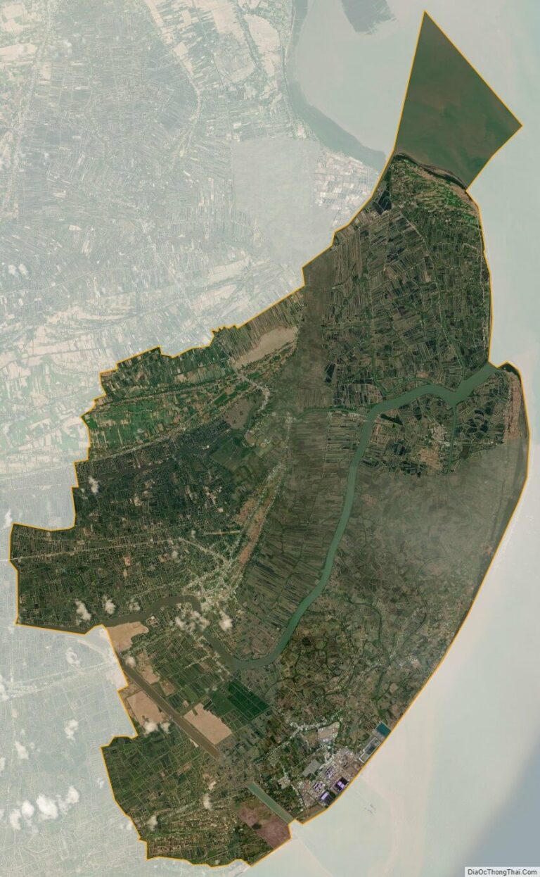 Duyen Hai satellite map
