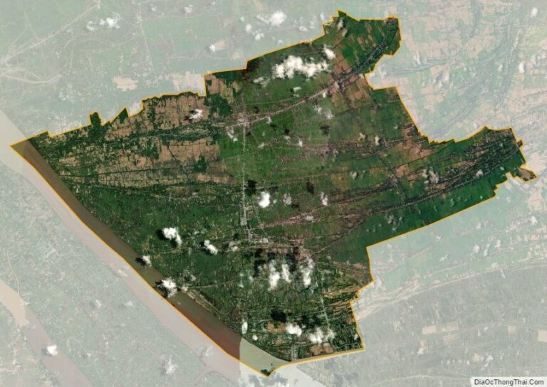 Bản đồ vệ tinh huyện Trà Cú