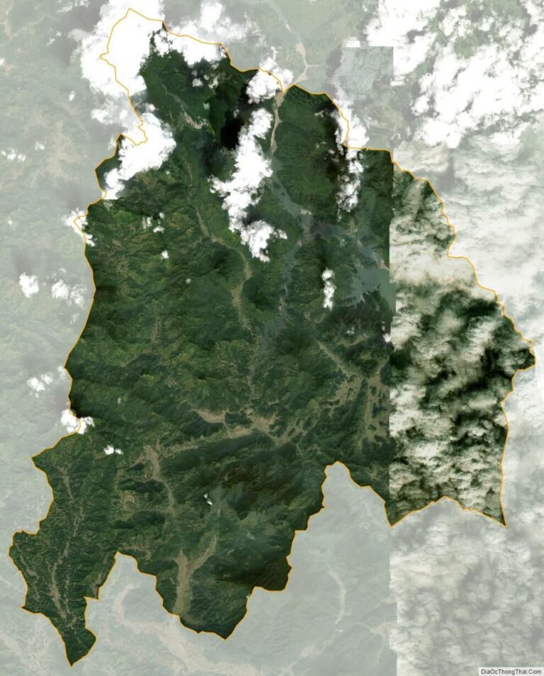 Bản đồ vệ tinh huyện Lâm Bình