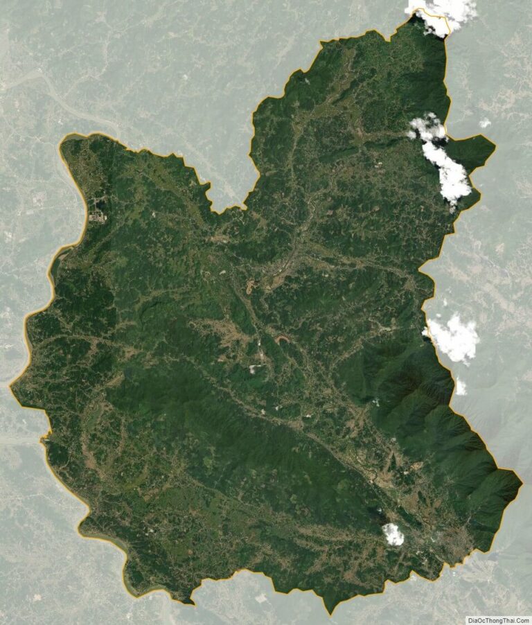 Bản đồ vệ tinh huyện Sơn Dương
