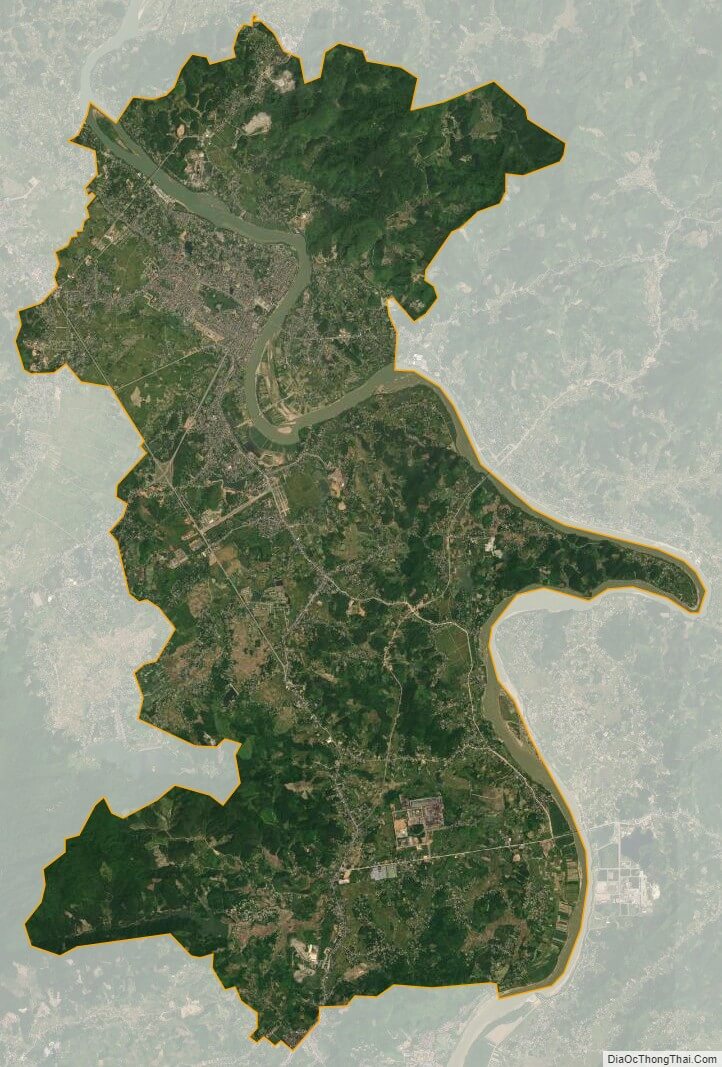 Bản đồ vệ tinh thành phố Tuyên Quang