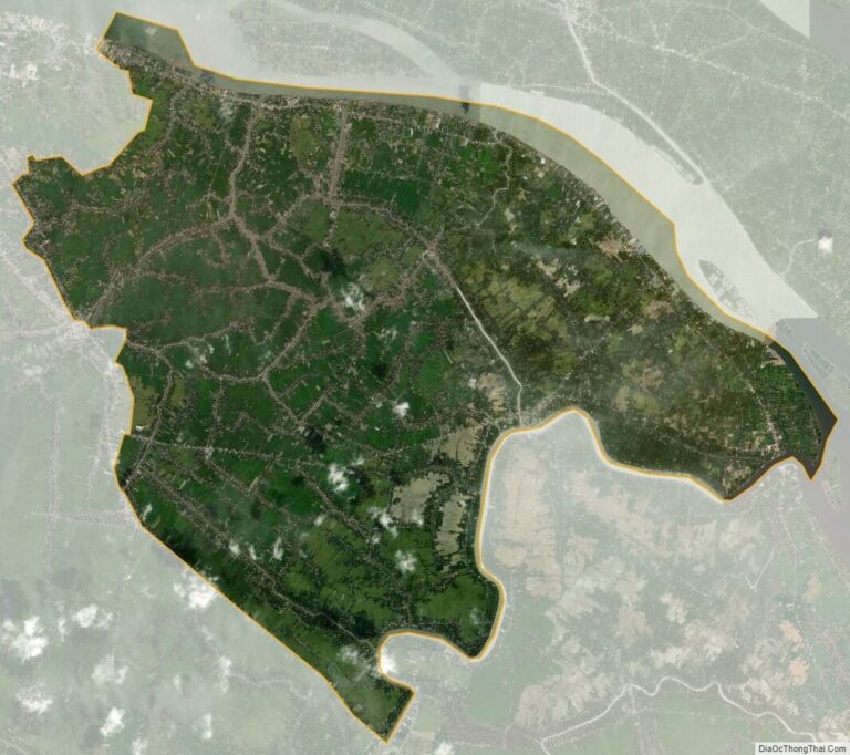 Bản đồ vệ tinh huyện Mang Thít