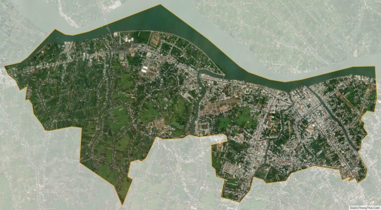 Bản đồ vệ tinh thành phố Vĩnh Long