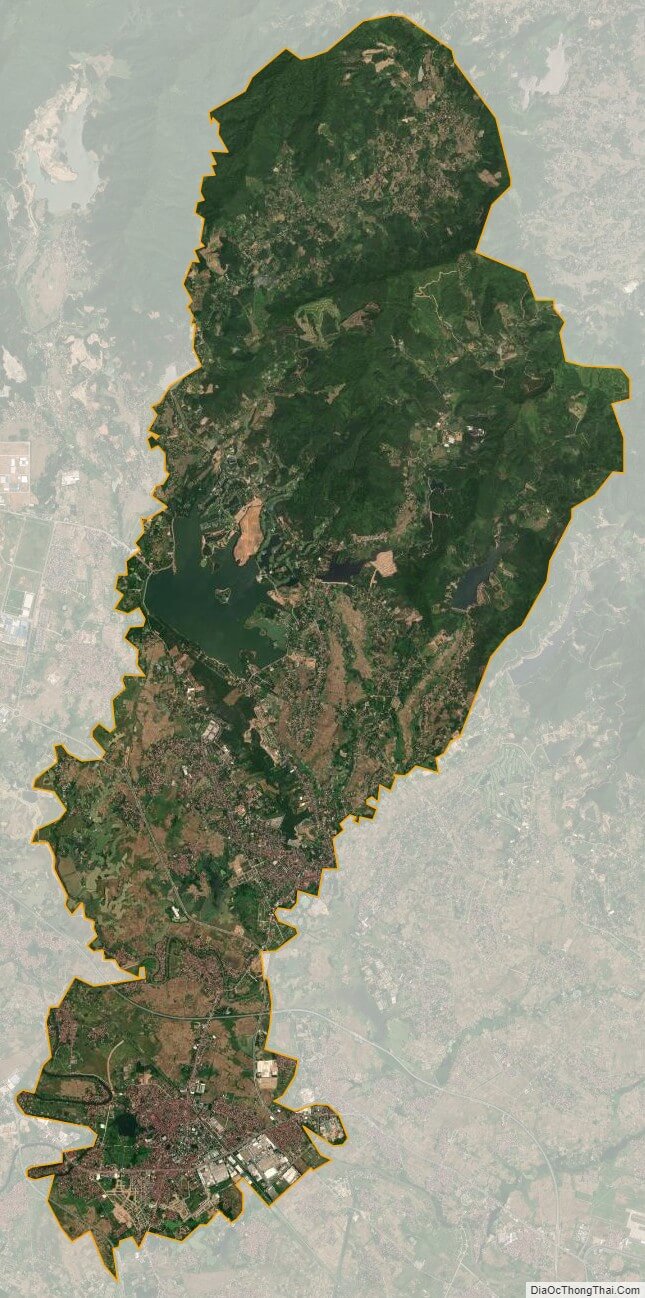 Bản đồ vệ tinh thành phố Phúc Yên