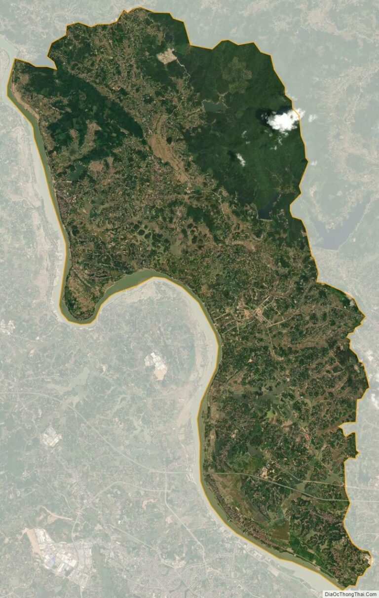 Bản đồ vệ tinh huyện Sông Lô