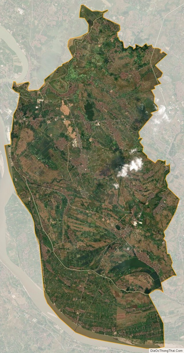 Bản đồ vệ tinh huyện Vĩnh Tường