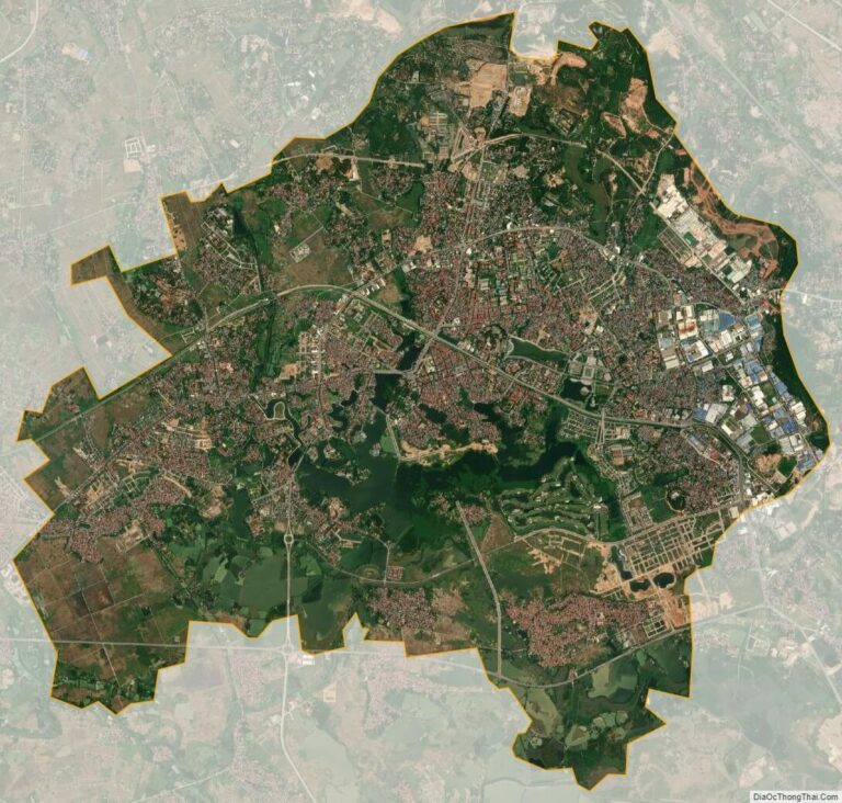 Bản đồ vệ tinh thành phố Vĩnh Yên