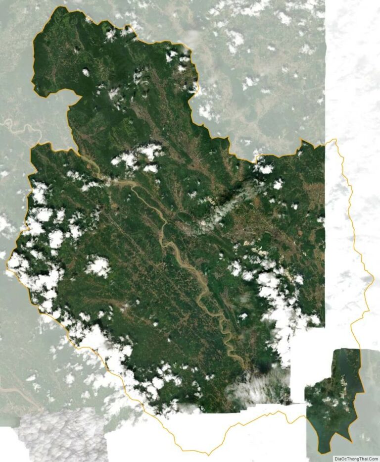 Bản đồ vệ tinh huyện Lục Yên