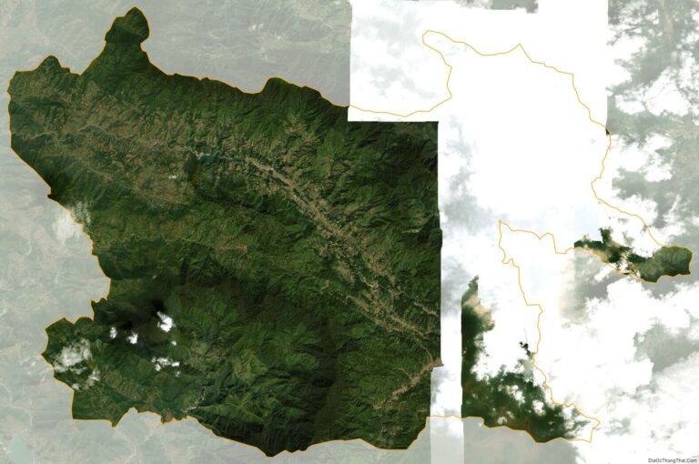 Bản đồ vệ tinh huyện Mù Căng Chải
