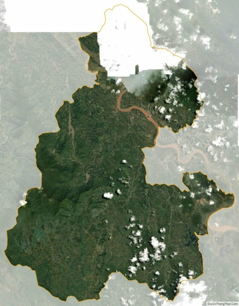 Bản đồ vệ tinh huyện Trấn Yên