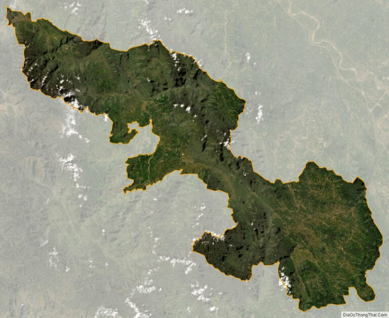 Bản đồ vệ tinh huyện Văn Chấn