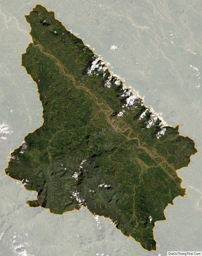 Bản đồ vệ tinh huyện Văn Yên