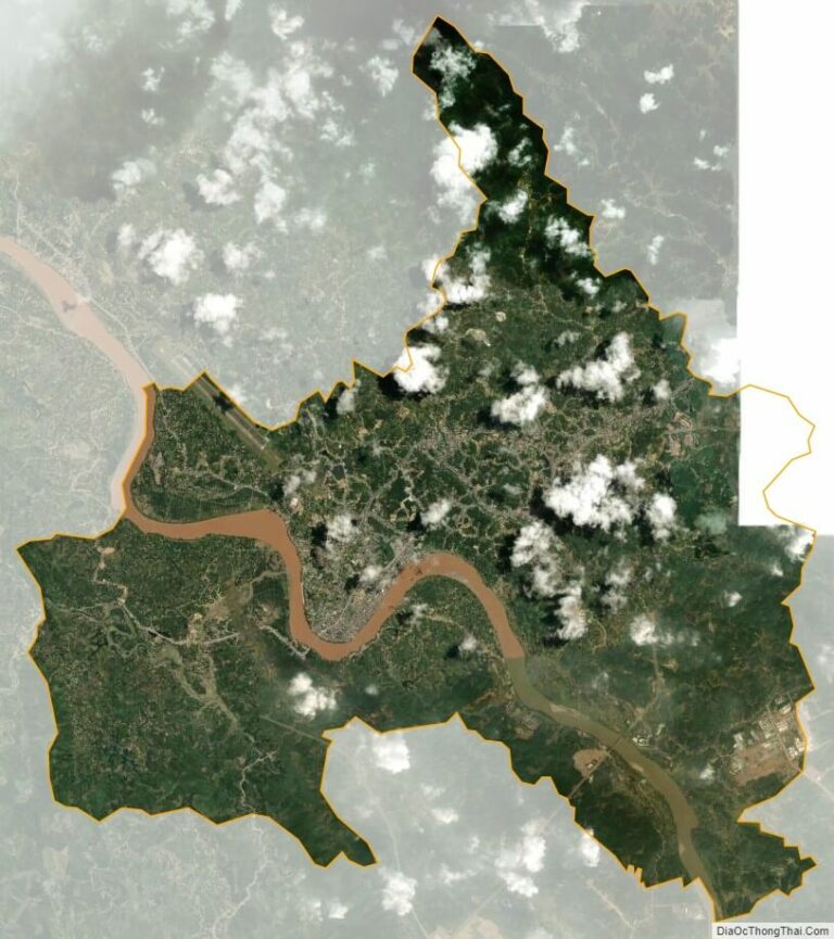 Bản đồ vệ tinh thành phố Yên Bái