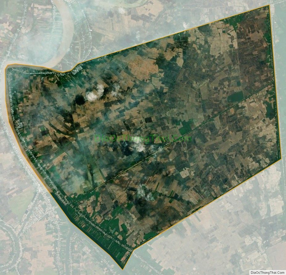 Bản đồ vệ tinh xã Vĩnh Lộc, huyện An Phú