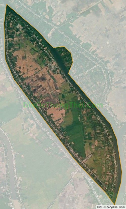 Bản đồ vệ tinh xã Vĩnh Trường, huyện An Phú