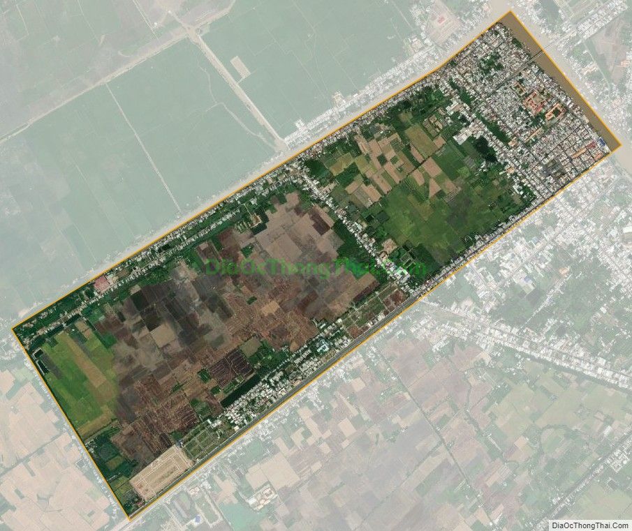 Bản đồ vệ tinh phường Châu Phú A, thành phố Châu Đốc