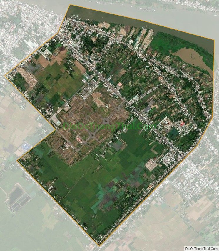Bản đồ vệ tinh phường Vĩnh Mỹ, thành phố Châu Đốc