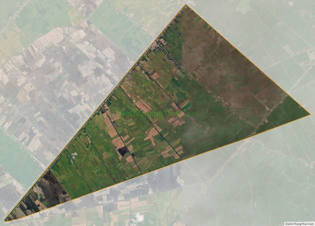 Bản đồ vệ tinh xã Bình Chánh, huyện Châu Phú