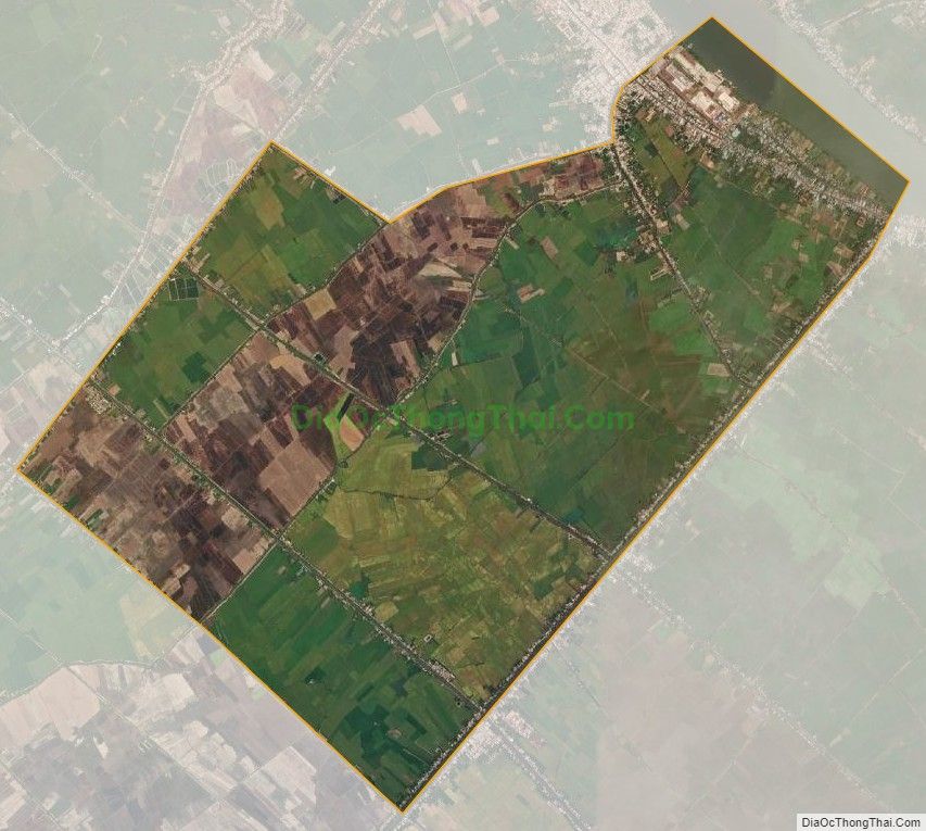 Bản đồ vệ tinh xã Bình Long, huyện Châu Phú