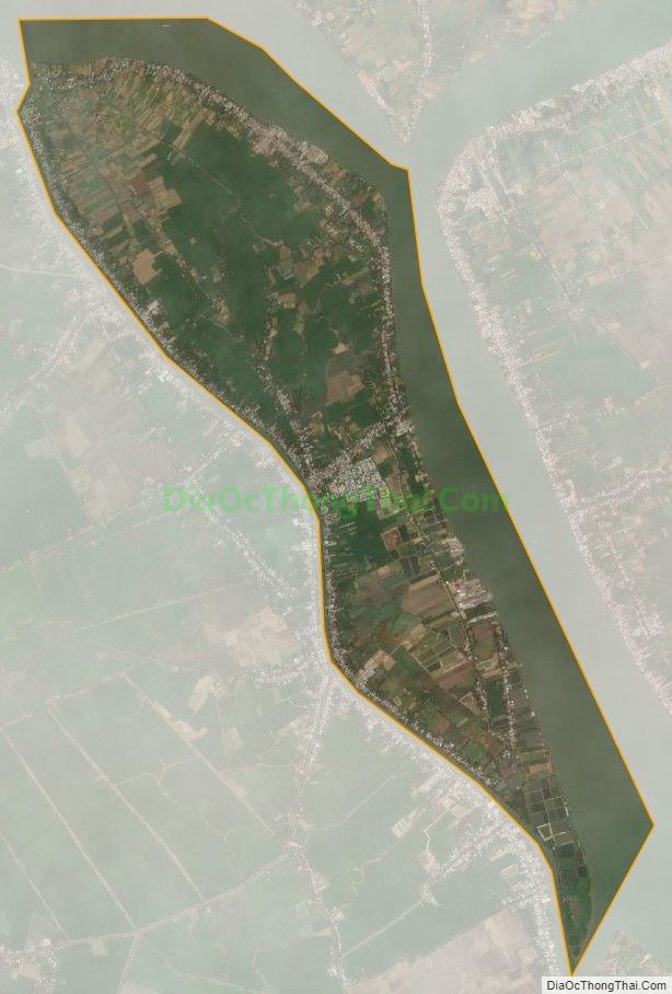 Bản đồ vệ tinh xã Bình Thủy, huyện Châu Phú
