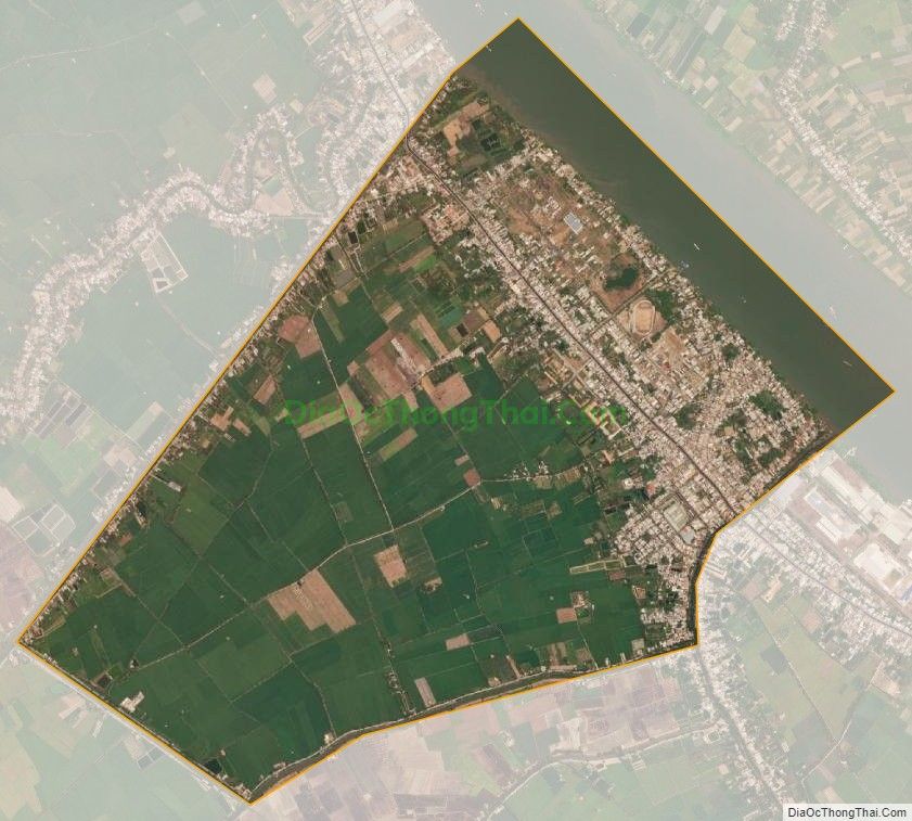 Bản đồ vệ tinh Thị trấn Cái Dầu, huyện Châu Phú