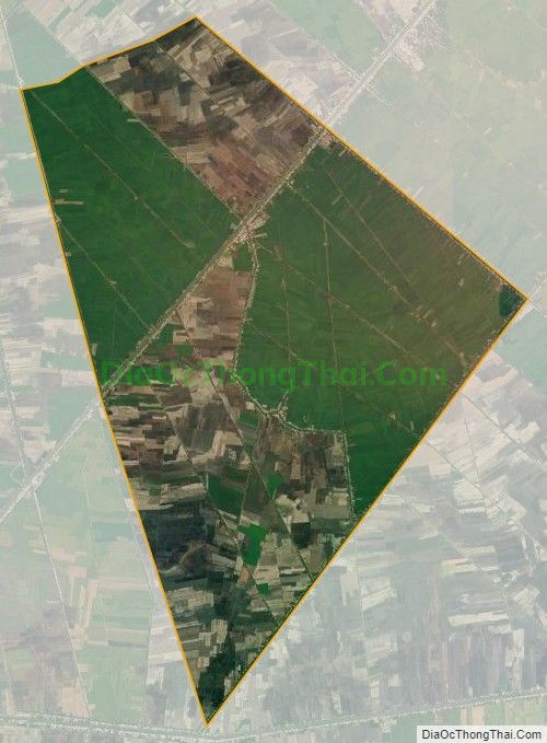 Bản đồ vệ tinh xã Đào Hữu Cảnh, huyện Châu Phú