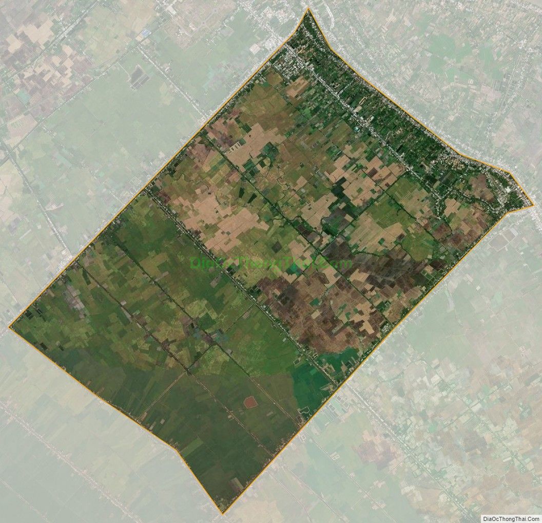 Bản đồ vệ tinh xã Mỹ Đức, huyện Châu Phú