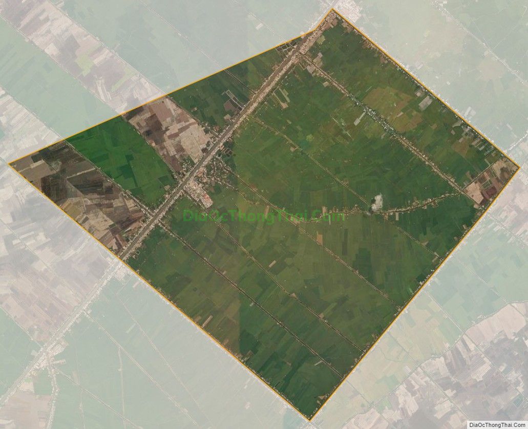 Bản đồ vệ tinh xã Thạnh Mỹ Tây, huyện Châu Phú