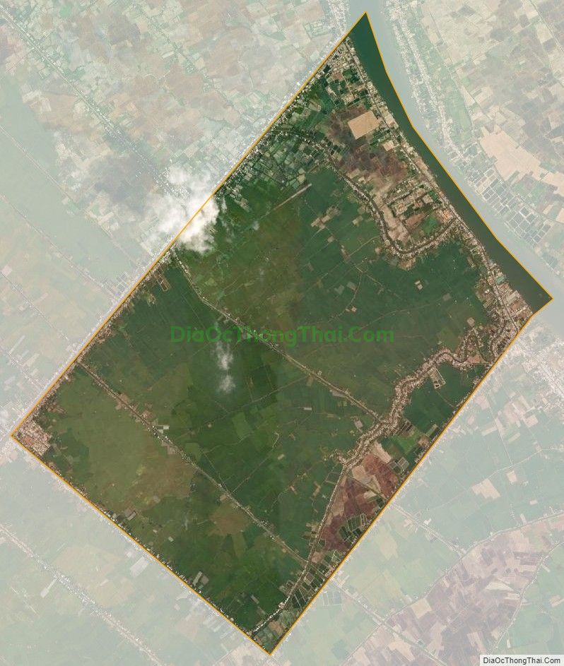 Bản đồ vệ tinh Thị trấn Vĩnh Thạnh Trung, huyện Châu Phú