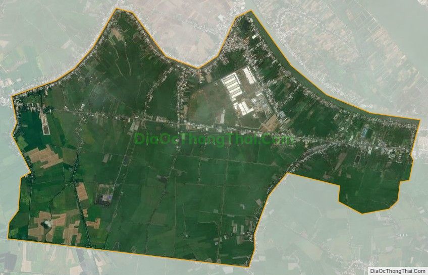 Bản đồ vệ tinh xã Bình Hòa, huyện Châu Thành